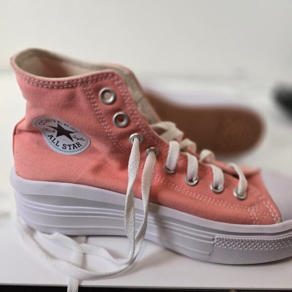 Size9.5- Converse Chuck Taylor All Star Lugged Platform High Pink - Picture 4 of 8